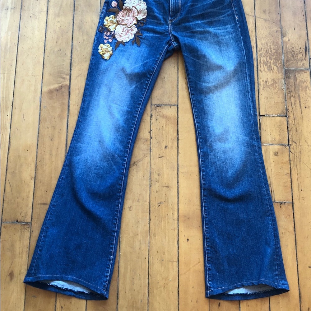Anthropologie Driftwood Floral Jeans Size 29 - Picture 3 of 6